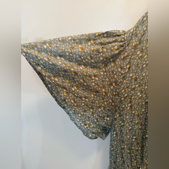 NWOT Nemidor Floral Maxi Dress in Mint Green - Size 22 - Picture 6 of 13